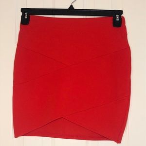 Red Mini Skirt